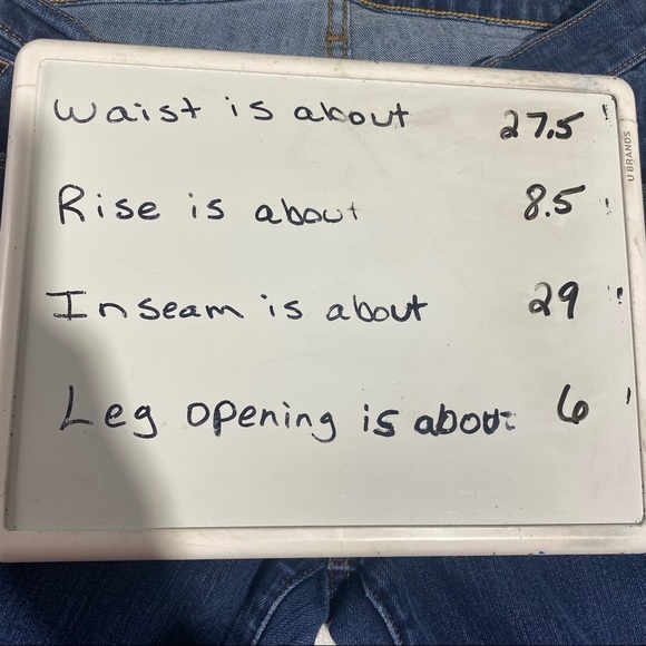 OLD NAVY Sweet Heart Skinny Mid Rise Dark Wash Blue Denim Jeans Women's Size 4 R - Picture 7 of 7